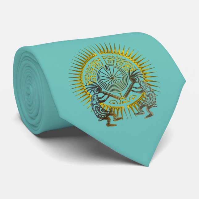 Gravata Kokopelli Duo - Homem no Labirinto - Sol 1 (Rolled)