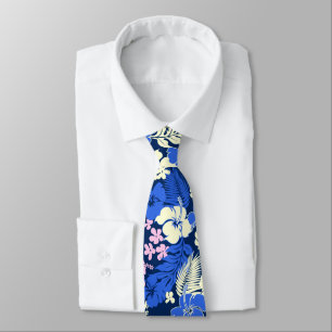 Gravata Kona Bay Havaiano Hibiscus Aloha Shirt Impressão