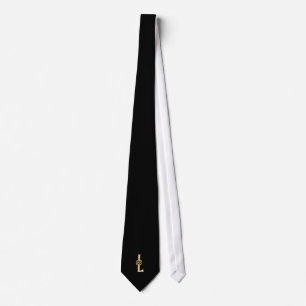 Gravata "L" Monograma Nome Marca Neck-Tie