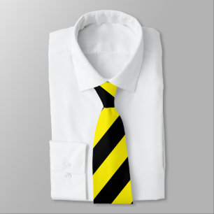 Gravata Laço amarelo e preto do pescoço das listras