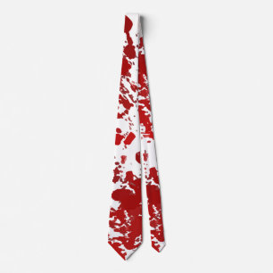 Gravata Laço assustador do splatter do sangue do Dia das
