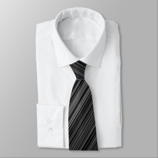 Gravata Laço branco preto da listra do cinza de prata