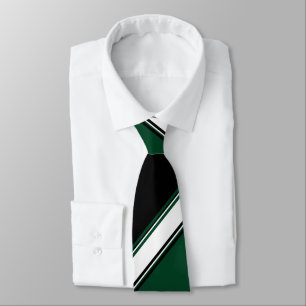 Gravata Laço branco preto e do Evergreen II
