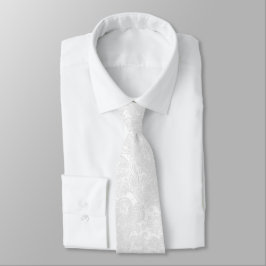 Gravata Laço branco puro do pescoço de Paisley