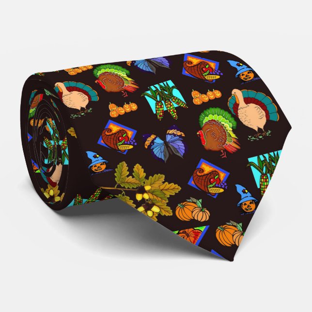 Gravata Laço da acção de graças (Rolled)