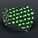 Gravata Laço da agitação do coelho (verde escuro)<br><div class="desc">Agitação do coelho</div>