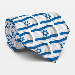 Gravata Laço da bandeira de Israel