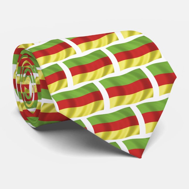 Gravata Laço da Bandeira do Povo Bodos (Rolled)