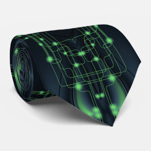 Gravata Laço da tecnologia da luz verde