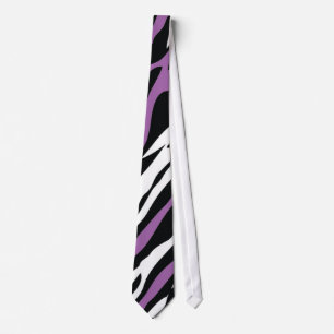 Gravata Laço da zebra - roxo