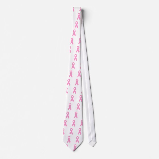 Gravata Laço de Conscientização Rosa (Frente)