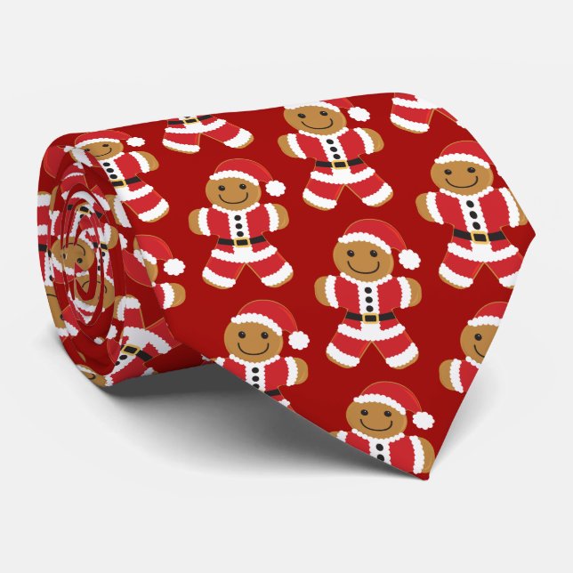 Gravata Laço do pescoço da novidade do Natal do papai noel (Rolled)