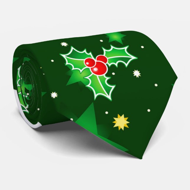 Gravata Laço do teste padrão do feriado do Natal do (Rolled)