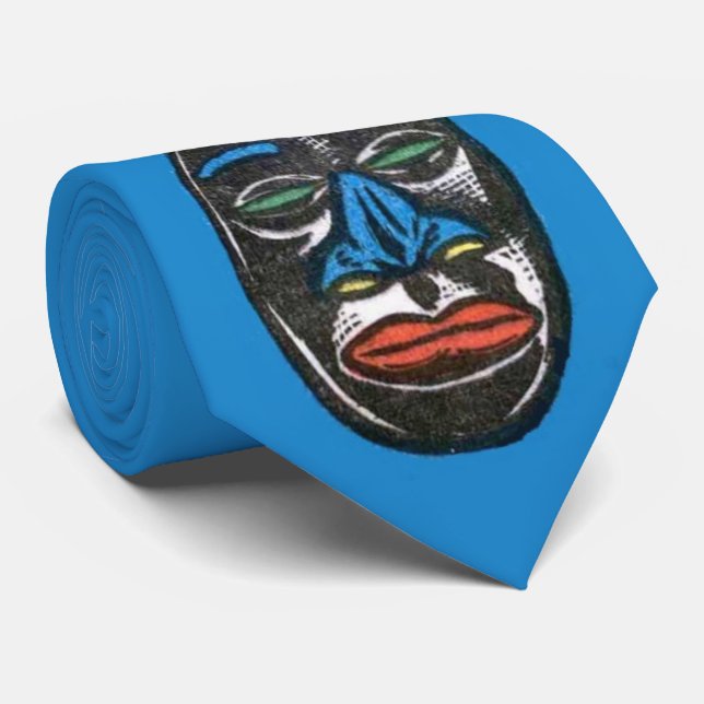 Gravata Laço do Totem de Tiki (Rolled)