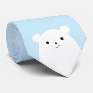 Gravata Laço do urso polar do Peekaboo
