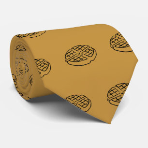 Gravata Laço do Waffle dos amantes do pequeno almoço