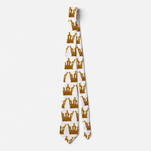 Gravata Laço dourado da coroa