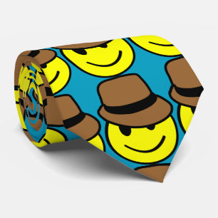 Gravata Laço feliz de Fedora da cara