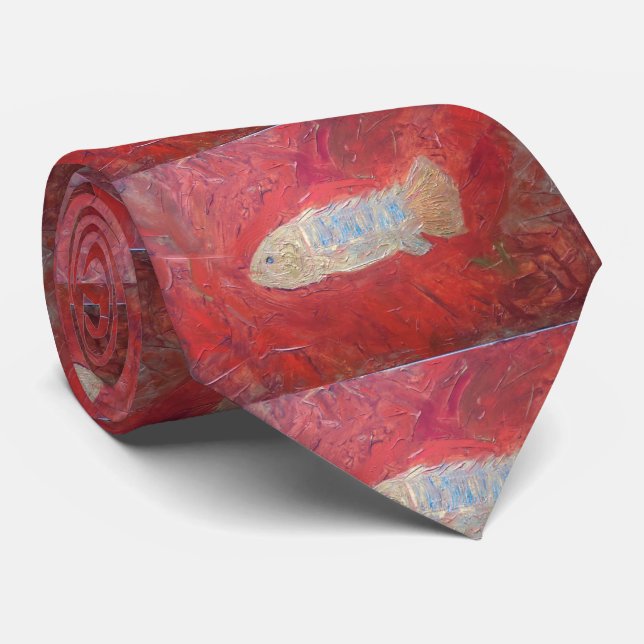 Gravata Laço fóssil dos peixes (Rolled)