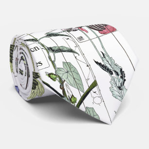 Gravata Laço francês da colagem da flor da Botânica de