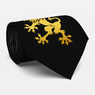 Gravata Laço heráldico dourado do leão