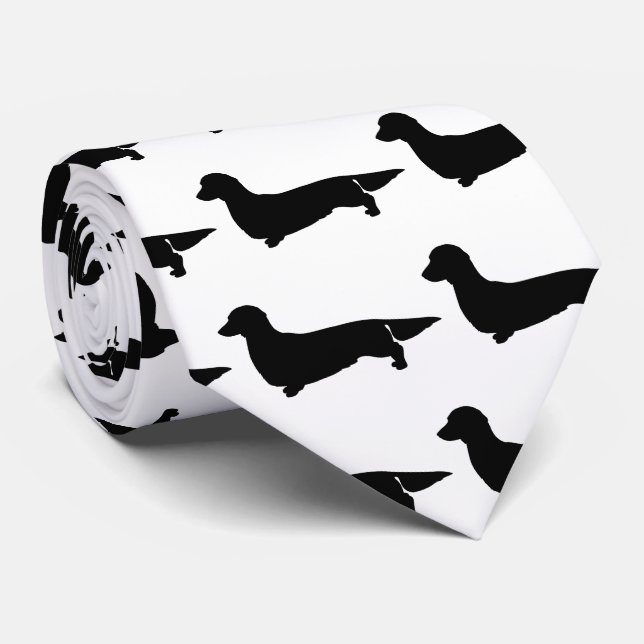 Gravata Laço longo do Dachshund do cabelo (Rolled)