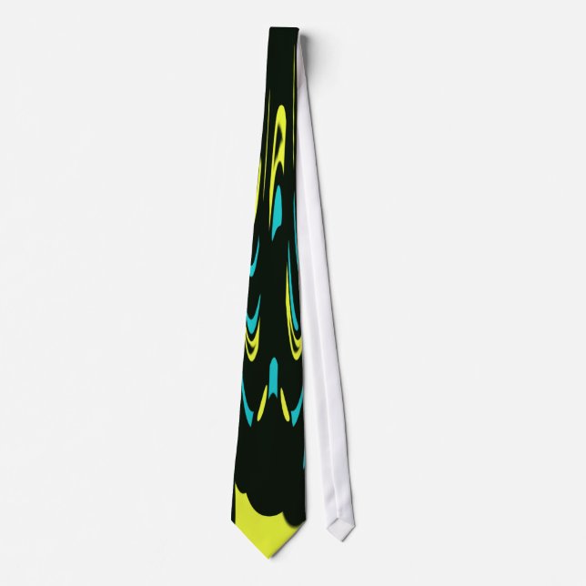 Gravata Laço preto & amarelo de Deco (Frente)