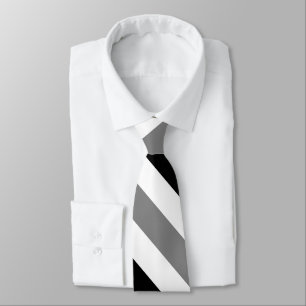 Gravata Laço preto e cinzento branco da listra da