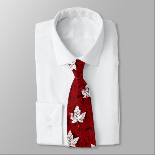 Gravata Laço retro vermelho de Mapleleaf Canadá do laço
