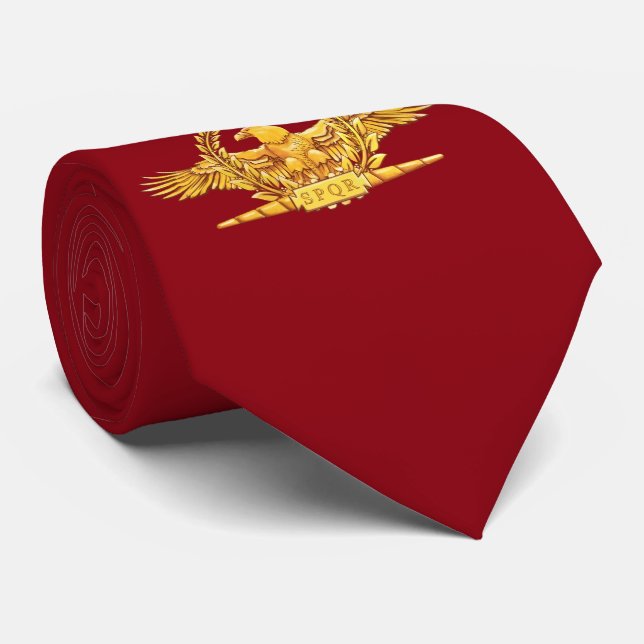 Gravata Laço romano de SPQR Eagle (Rolled)