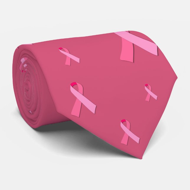 Gravata Laço Rosa (Rolled)