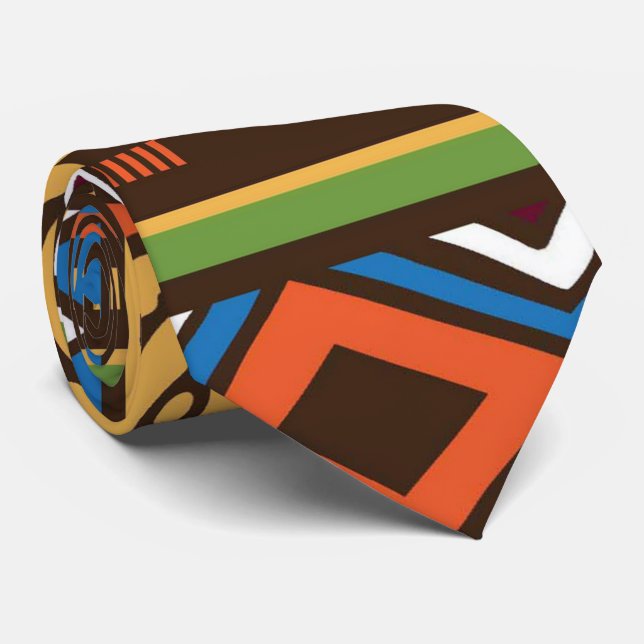 Gravata Laço tribal africano do patternfun (Rolled)