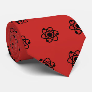 Gravata Laço vermelho do átomo