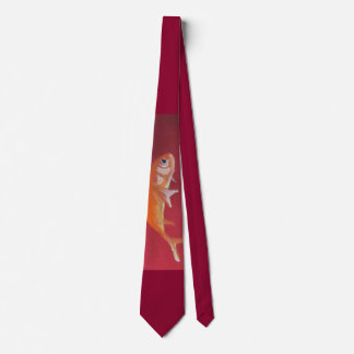Gravata laço vermelho dos peixes