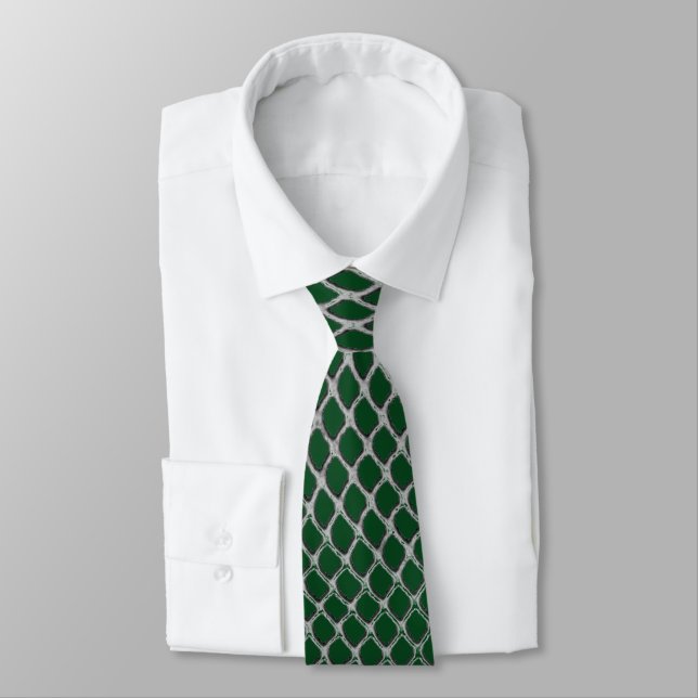 Gravata Lacrosse Sports Green Tie (Amarrado)