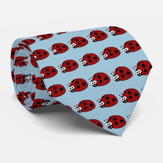 Gravata Ladybug Pattern (Rolled)