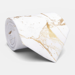 Gravata Laje de mármore branco PixDezines+Veias douradas