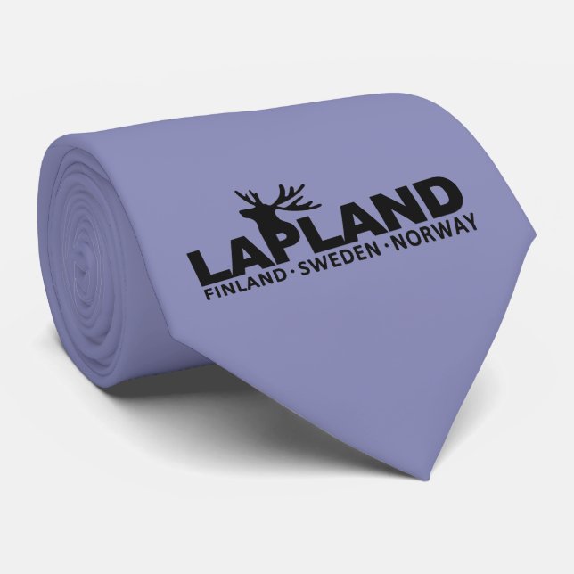 Gravata LAPLAND (LAPLAND) - tempo de cores personalizado (Rolled)