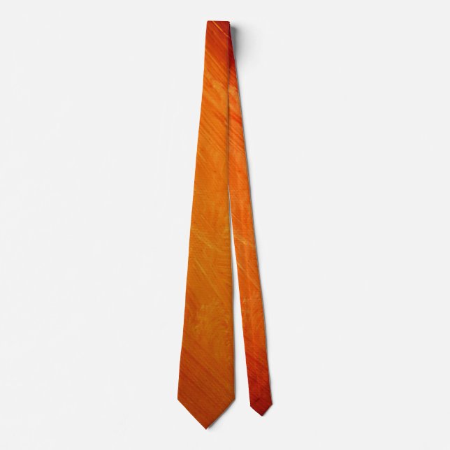 Gravata laranja abstrato (Frente)