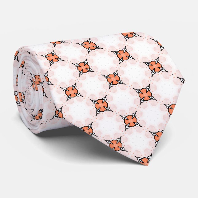 Gravata laranja apertada no pescoço (Rolled)