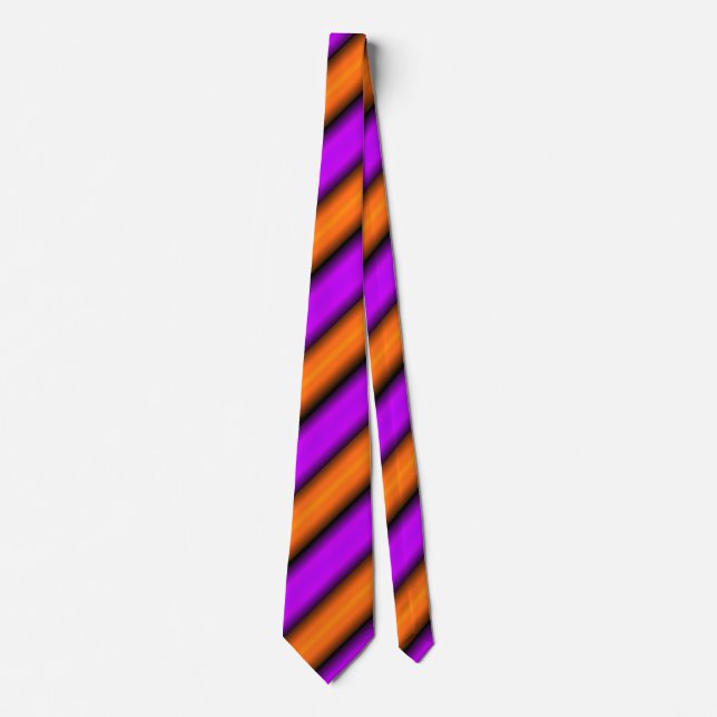 Gravata Laranja-Boêmia Stripes Roxo (Frente)