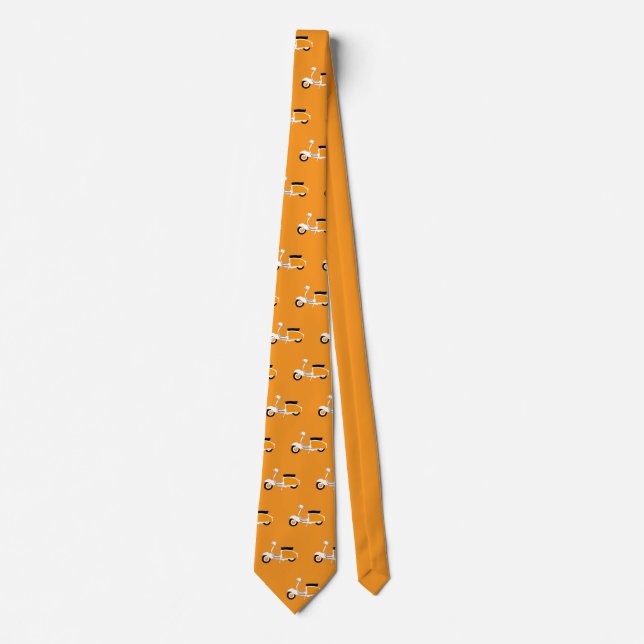 Gravata Laranja de Scooter (Frente)