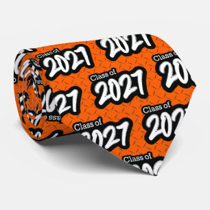 Gravata Laranja-Escova-Branca Classe de Pescoço 2027