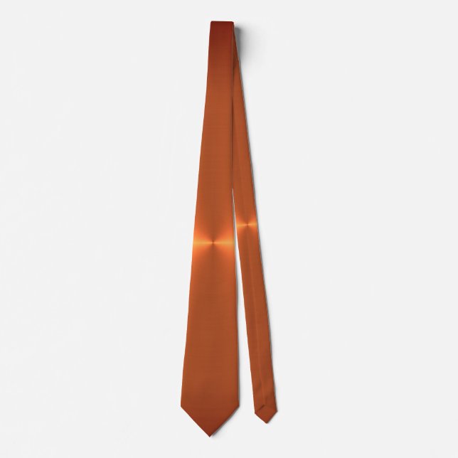 Gravata Laranja Rust Shine (Frente)