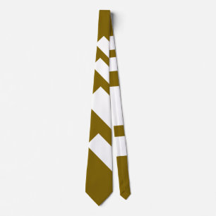 Gravata Largo Med Marrom Diagonal Stripes Amplas