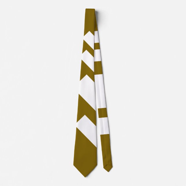 Gravata Largo Med Marrom Diagonal Stripes Amplas (Frente)