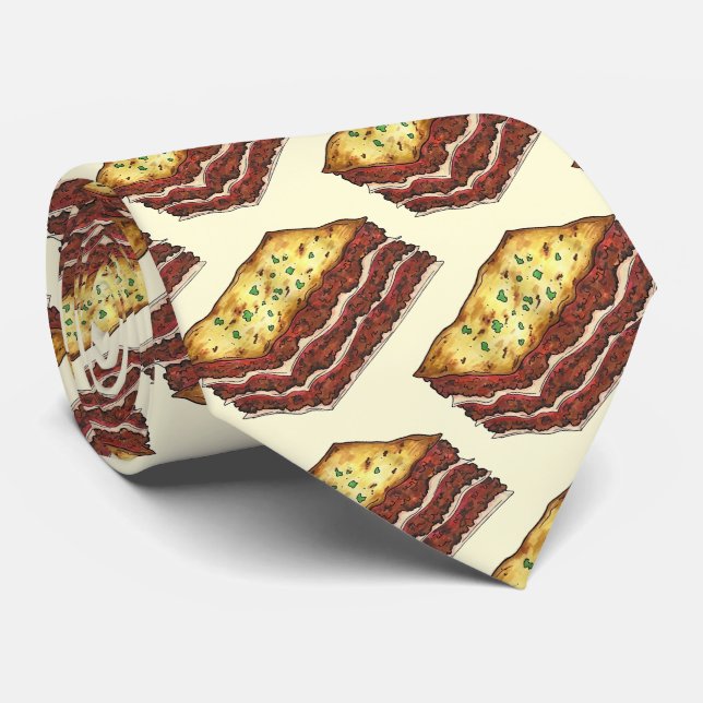 Gravata Lasagna Lasagna - Comida Cozinhar italiana america (Rolled)