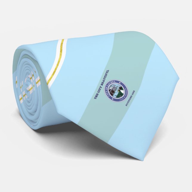 Gravata Laurel (Mississippi), bandeira da cidade, Neck Tie (Rolled)