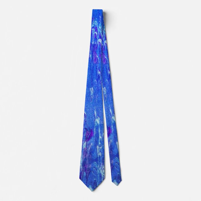 Gravata Lava Azul Derretendo (Frente)