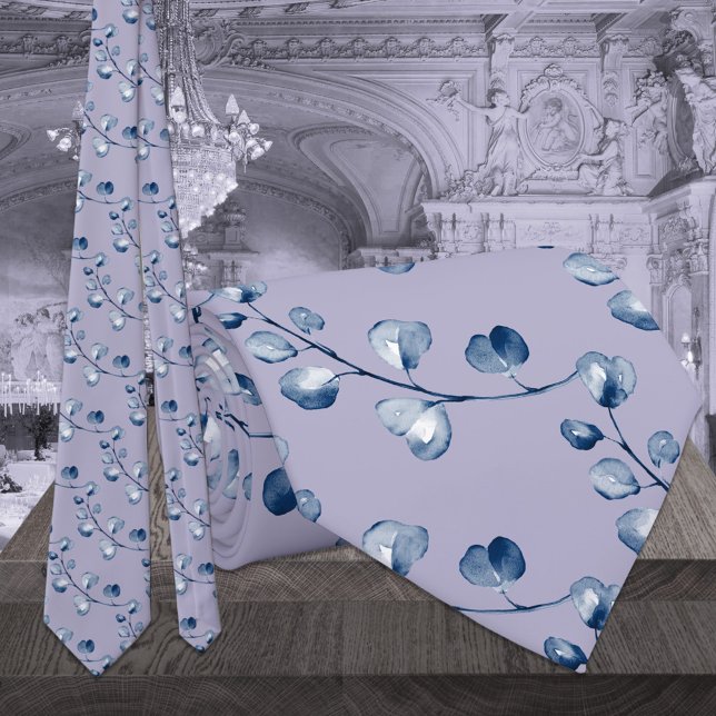 Gravata Lavanda Lilac Marinho Roxo Casamento Eucalyptus (Criador carregado)